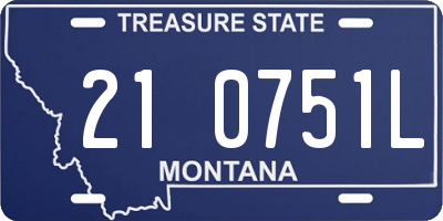 MT license plate 210751L