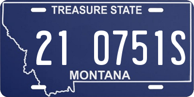 MT license plate 210751S