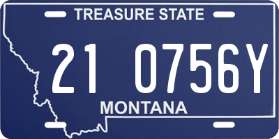 MT license plate 210756Y