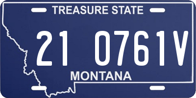 MT license plate 210761V
