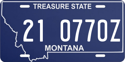 MT license plate 210770Z