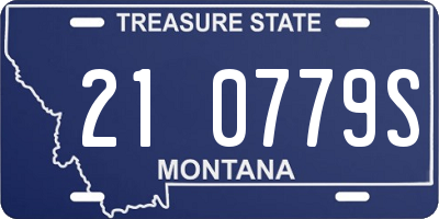 MT license plate 210779S