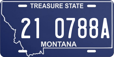 MT license plate 210788A