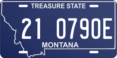 MT license plate 210790E