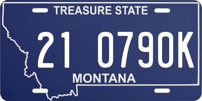 MT license plate 210790K