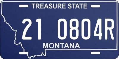 MT license plate 210804R