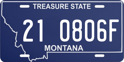 MT license plate 210806F