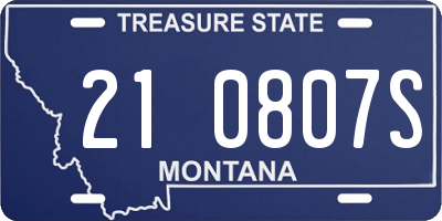 MT license plate 210807S