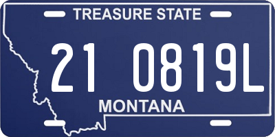 MT license plate 210819L
