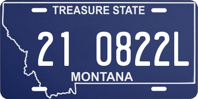 MT license plate 210822L