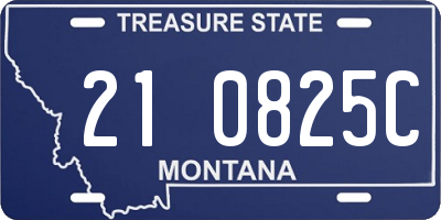 MT license plate 210825C