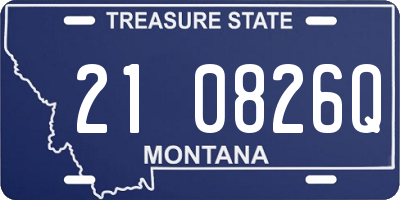 MT license plate 210826Q