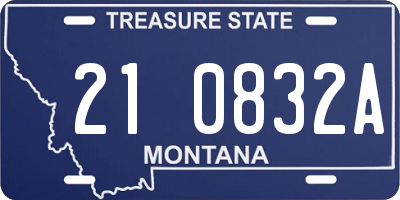 MT license plate 210832A