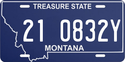 MT license plate 210832Y