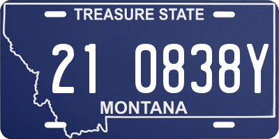 MT license plate 210838Y