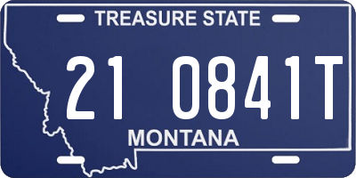 MT license plate 210841T