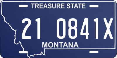 MT license plate 210841X