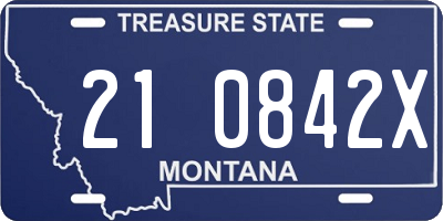 MT license plate 210842X