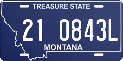 MT license plate 210843L