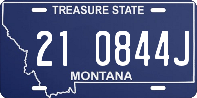 MT license plate 210844J