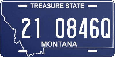 MT license plate 210846Q