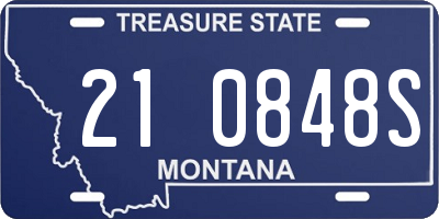 MT license plate 210848S
