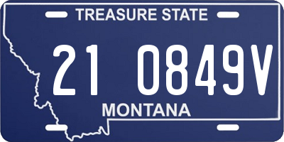 MT license plate 210849V