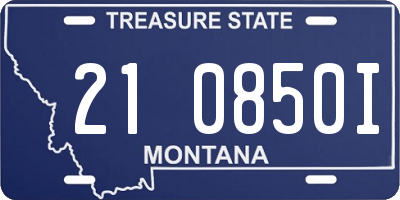 MT license plate 210850I