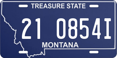 MT license plate 210854I