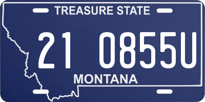 MT license plate 210855U