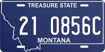 MT license plate 210856C