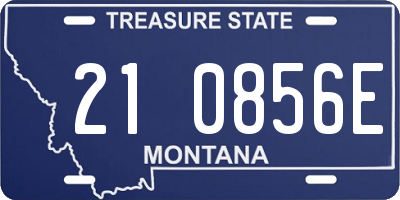 MT license plate 210856E