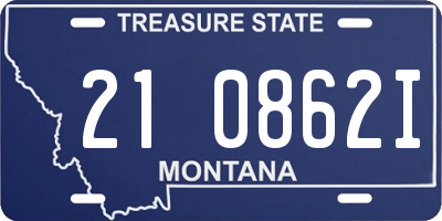 MT license plate 210862I