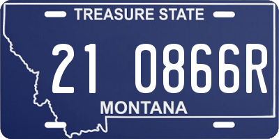 MT license plate 210866R
