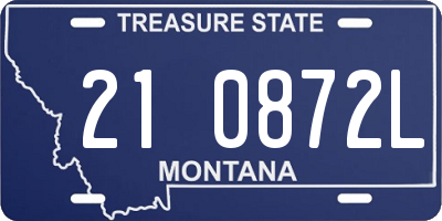 MT license plate 210872L