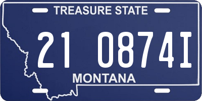 MT license plate 210874I