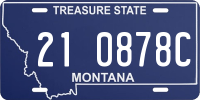 MT license plate 210878C