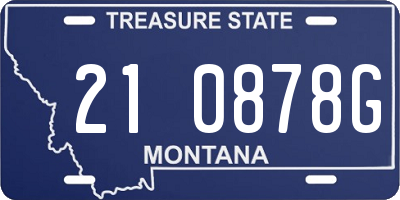 MT license plate 210878G