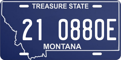MT license plate 210880E