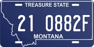 MT license plate 210882F