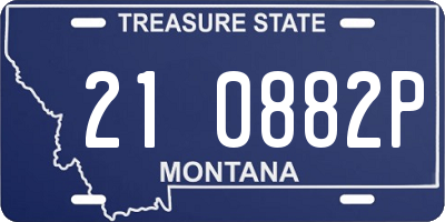 MT license plate 210882P
