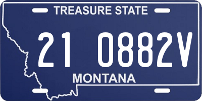 MT license plate 210882V