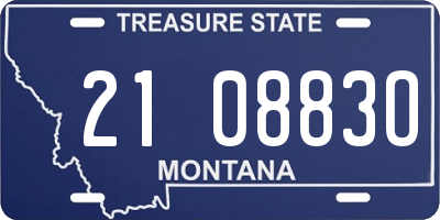 MT license plate 210883O