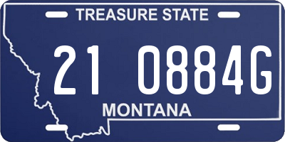 MT license plate 210884G