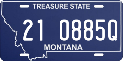 MT license plate 210885Q