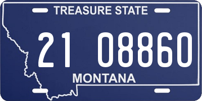 MT license plate 210886O