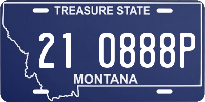 MT license plate 210888P