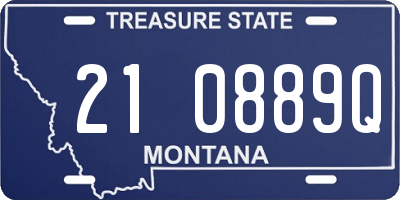 MT license plate 210889Q