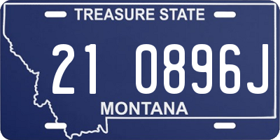MT license plate 210896J