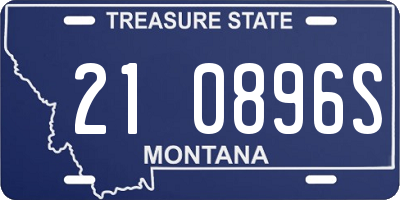 MT license plate 210896S